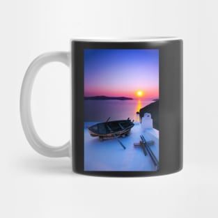 Santorini Purple Sunset Mug